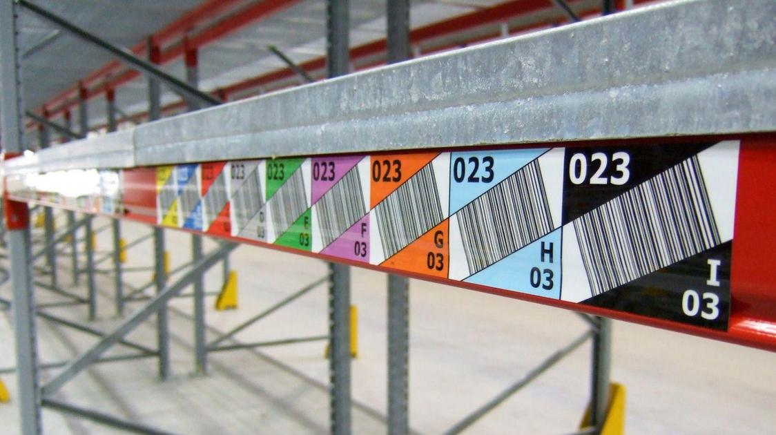 inotec Photo Barcode Etikett Lagerregal Multilevelkennzeichnung