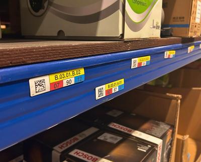 Kennzeichnung für flexible Pick-Standorte