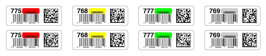Barcodes für Euro Plant Tray