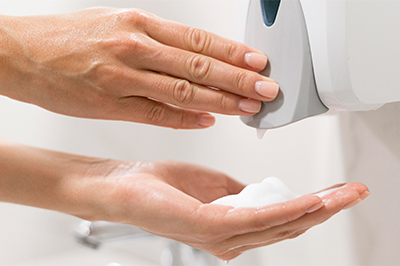 Anwendung Seifenspender